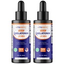 Vitamatic 2-Pack Melatonin 20mg flytende dråper - 2 fl oz (59 ml) Hver - Naturlig Berry Flavor - Ikke-GMO, Vegetarisk Supplement for voksne