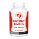 Sølv Fern Brand Ultimate Digestive Enzyme Supplement - 1 flaske = 90 kapsler - høy styrke, multienzym - Digestiv komfort og mattolerance - Hemicullulase, Peptidase, Maltase, Mer