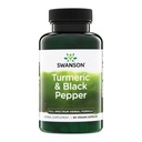 Swanson Premium-Turmeric & Black Pepper - Antioksidant, Digestion & Joint Support - 90 Veg Caps (3 Pack)