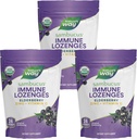 Naturens måte Sambucus Immune Lozenges, Sink + vitamin C, Black Elderberry Extract, USDA Certified Organic, Original Berry Flavored, 24 Lozenges (Packaging May Vary) - 3 Pack