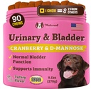 Naturlig Hundeselskap Urin & Bladder Supplement for hunder – Cranberry & D-Mannose Mykt Chews med Marshmallow Root & Astragalus – støtter Urin Tract Helse, Blader funksjon & Normal Urin Flow