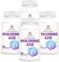 Liposomal hyaluronsyre 1000mg, høy biotilgjengelighetHyaluronsyrekapsler, kosttilskudd støtte hud og ben, 240 kapsler (pakke med 4)