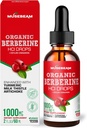 Organisk Berberine HCl 1000mg flytende dråper - med Ceylon Cinnamon Turmeric Melk Thistle Artichoke - høy biotilgjengelighet Supplement for menn kvinner - Vegan sukker gratis Glutenfri 2fl. oz (60ml)