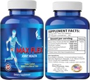 MAX FLEX UC II, Collagen Supplement for felles helse – Advanced Joint Support Supplement med glukosamin, Chondroitin, Joint Inflammatory Relief som turmerisk – Glutenfri – 60 tabletter, 2 tabletter/dag