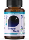 søvnstøtte Supplement Naturlig avslapning, Formel Magnesium Glycinate, Valerian Extract, GABA, Melatonin, Passion Blomster, Lemon Balm & fremme ro og forbedre søvnkvalitet 90 kapsler