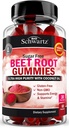 Sukker Free Beet Root Gummies - Nitric Oxide Gummies Infundert med kokosolje for høyeste absorpsjon - støtter energi og hele kroppens helse - Delicious Jordbær Flavor - 60 greve (30 dagers forsyning)