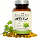Herbal Roots Oregano - laget av middelhavs Oregano olje - 90 lett å svelge Softgel kapsler - Ekstra styrke 150mg