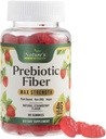 Fiber Gummier for voksne, Daglig 4g Gummy Fiber Supplement, Prebiotisk Gummy Digestive Helse Støtte - Plant Basert Oppløselig Fiber Chews, Prebiotika støtter regelmessighet & Digestion Non-GMO - 60 Gummies