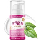 Phyto Estrogen Cream for kvinner med Wild Yam | Plant Basert Hot Flash, Menopause & Menstrual Syklus Støtte | Black Cohosh, Dong Quai, Red Clover | 96 Topical Services | 4oz Pump | Vegan, Paraben-fri