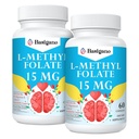 15mg L Metylfolat (5-MTHF)-aktive folsyre-beriket med vitaminer B6 og B12-60 Vegetariske kapsler - Ikke-GMO, Glutenfri