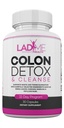 Pure Colon Cleanse & Detox 15-dagers program - Herbal Laxative Accelerator Relief med Psyllium Husk, Cascara Sagrada & Senna Leaves - Spesielle kvinner Intestinal Cleanser av Ladyme - 30 Kapsler