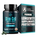 Premium Stem celle Supplements 1000mg (120 Caps) Økt immunitet, Redusere felles Soreness, støtte naturlig anti-aldring og lang levetid med Spirulina & Klorella for vitalitet, Celulas Madre Health Formula