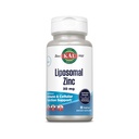 KAL Liposomal Sink 30mg, Cellular funksjon og immunstøtte Supplement, Forbedret absorpsjon sink kosttilskudd, Vegansk, Glutenfri, Soya Gratis, 30 Services, 30 Vegkaps