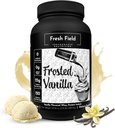 Fresh Field Vanilla Protein pulver - 25g Whey Protein Isolate, Glutenfri og soya-fri, sukker-fri, 30 serveringer - Naturlig Whey Protein pulver for trening Fitness & Ernæring Shakes - 2,16 lb