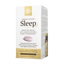 Solgar Triple Action Sleep, 60 Tri-Layer Tabletter - Tidsbevarende Melatonin & L-Theanine Plus Herbal Blend - Hjelper deg med å slappe av, Falle søvn raskt og bli sovende lenger - ikke-GMO, Glutenfri - 60 Serveringer