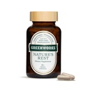 Greenworks Nature's Rest Melatonin Free Sleep Aid - Økologisk Herbal Supplement med Ashwagandha & Valerian Root - Vegan Capsules, 60 Count.