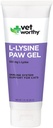 Vet Worthy Lysine Paw Gel Aid for katter - Cat Paw Gel å støtte immunsystemet og generelle helse - Cat Supplement med Amino Acid L-Lysine-Lax Flavor Gel, 3oz