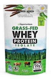 Opportuniteas Grass Fed Vanilla Whey Protein Isolate pulver - 22g Protein pulver uten kunstige søtningsmidler, Hormonfri kyr, ikke GMO - 1lb