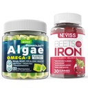 Vegan Omega 3 Gummies 1000 mg + Iron Supplement 12,5 mg