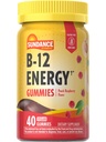 Sundance Vitamin B-12 Energi Gummies ® 40 greve | Peach Raspberry Flavor ® Vegansk, Ikke-GMO, og Glutenfri Supplement