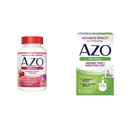 AZO Cranberry Urin Tract Helse Supplement & urinveistrakt infeksjon (UTI) Teststriper, nøyaktige resultater i 2 minutter, klinisk testet, lett å lese resultater, 3 tall