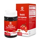 Lycopen Supplement 100mg, Naturlig Tomato Ekstrakt med Reishi Mushroom 200mg, Mushroom Capsule for immun helse, Glutenfri, Ikke-GMO, Vegan, 60 Rapid Release Kapsler