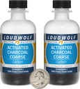 Aktivert Charcoal / 4 Ounces i 2 flasker / 100% ren mat Grade / Granules