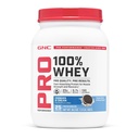 GNC Pro Performance 100% Whey Protein pulver 2.0, Rask absorbering for muskelstyrke og gjenoppretting, informasjonskapsler og krem, 25 serveringer