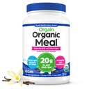 Orgain Organic Vegansk Måltid Erstatning Protein pulver, Vanilla Bean - 20g Plant Basert Protein, Glutenfri, Dairy Free, Laktosefri, Sojafri, Ingen Sukker tilsatt, For Smoothies & Shakes - 2.03lb
