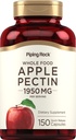 Piping Rock Apple Pectin Capsules | 1950 mg | 150 piller | kosttilskudd | Ikke-GMO, Glutenfri