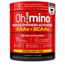 Oh!mino essensielle Aminosyrer Supplement. Tropisk splash, stimulant-fri pulver. Alle 9 EAA, BCAA og den perfekte Amino for trening, Amino energi, og å bygge muskler, og gjenopprette raskere.