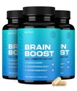Nootrix Brain Boost Nootropic Supplement | Støtter hukommelse, mental fokus, kognitiv helse og energi | Fremmer sunn Mood & hjernefunksjon | Ginkgo Biloba & DMAE | 180 Kapsler