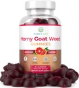 Potent Horny Goat Weed for menn og kvinner (Max Potency Chews 800mg), Horny Goat Weed Ekstrakt Gummier for energistyring, ytelse og Stamina - Vegan, Glutenfri, Naturlig Grapefrukt Flavor