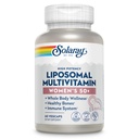 SOLARAY Liposomal Multivitamin for kvinner 50 Plus, Forbedret absorpsjon med jern, vitamin D, vitamin C, B12, Biotin og mer, Immunstøtte og bein helse, Vegan, 30 Services, 60 Vegkaps
