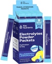 KEY NUTRIENTS Multivitamin Electrolytes Powder Packets - Delicious Blueberry Lemonade 20 Pack Hydration Packets - Reise Hydration Powder - Ingen sukker, Ingen kalorier, Glutenfri - laget i USA