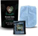 Kava pulver og Strainer Bundle ® Premium Vanuatu Kava Root Powder (16oz) for ro og avslapning med 100 Micron Fine Mesh Strainer Veske for glatt Kava Forberedelse