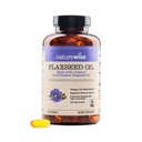 NatureWise Flax frøolje 1200 mg, fisk gratis omega 3 6 9 med 720mg ALA, kosttilskudd for hjerte helse støtte - økologisk, kaldt presset, ikke-GMO - 120 Softgels[4-måneders Supply]