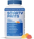 SmartyPants Multivitamin for menn, kvinner og barn: Vitamin Gummies med Omega 3 Fiskeolje (EPA / DHA), metylfolat, vitamin D3, C, vitamin B12, B6, Vitamin A, K & Zink, 200 tall (30 dagers forsyning)