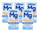 Langsom Mag Mag Mag Magnesium Klorid og kalsium, 60 tabletter hver (verdipakke med 5)