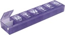 EZY DOSE Ukelig (7-dager) AM/PM Pill Planner, medisin tilfelle, Vitamin Organizer Box, 3X-store låsing sammenligninger til sikre reseptbelagte medisiner, forhindre ulykkelig spilling, farge May Vary, BPA gratis