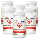 Ubiquinol CoQ10-600mg-Softgel, Active Coq10 Ubiquinol Supplement med vitamin E & Omega 3, 6, 9, høy absorpsjon-koenzym-Q10, kraftig antioksidant for energiproduksjon, testet, 360 greve