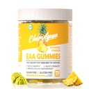 EAA Gummies 120 Pineapple Gummies, 7400 mg essensielle aminosyrer - alle 9 essensielle aminoer (EAA) og alle grened-Chain Aminos (BCAA), ikke-GMO, Glutenfri, vegetarvennlig.