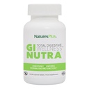 NaturesPlus GI Naturlig Total Digestive Velvære - 90 Bi-lagrede Tabletter - med L-Glutamin, Probiotika, Prebiotika og Enzymer - Glutenfri - 30 Serveringer