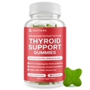 Thyroid Support Gummies - Selenium Supplement & Iodin Supplements for Thyroid Support - Energiforsterker for kvinner og menn - Hypothyroidisme Supplements med Metabolisme Støtte
