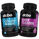 Colon Cleanser Detox & Liver Cleanse - 15 dagers Colon Cleanse Pills Probiotic & Liver Detox Support Supplement Melk Thistle Dandelion - Bowell Movement Kosttilskudd for intestinal Mage Bloating Gut