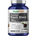 NusaPure Black Maca Root 50:1 Ekstrakt, 750 mg tilsvarende 37.500 mg 200 Veggie Per Caps (Vegan, Ikke-GMO)