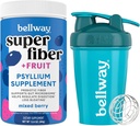 Bellway Super Fiber pulver + Frukt, Blandet Berry Shaker Flaske Bundle