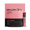 Hydrofy hydrogenvann + elektrolyter drikk Bland | H2 Hydration Packets med molekylær hydrogen, natrium, kalium, magnesium, kalsium og mineraler | Ingen sukker | bringebær 25 Ct