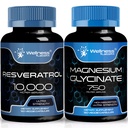 WELLNESS LABSRX Resveratrol Kapsler 10000 - Magnesium Glycinate Kapsler