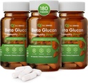 Bio sveitsisk beta glucan immunitet Power - 1,3D-1,6D glukan med vitamin D - immun støtte supplement for forbedret forsvar og velvære - Vegansk, Glutenfri (180 kapsler)